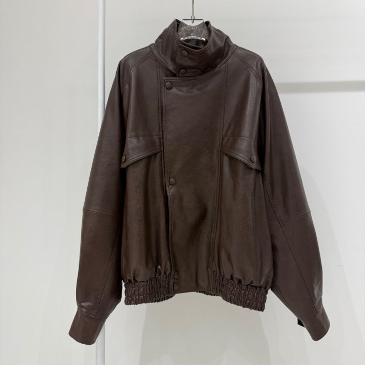 Neroli36 - Korean Women Fashion - #momslook - M Leather Jacket - 2