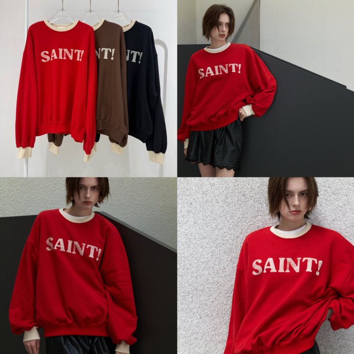Neroli36 - Korean Women Fashion - #womensfashion - Saint Sweatshirts - 4