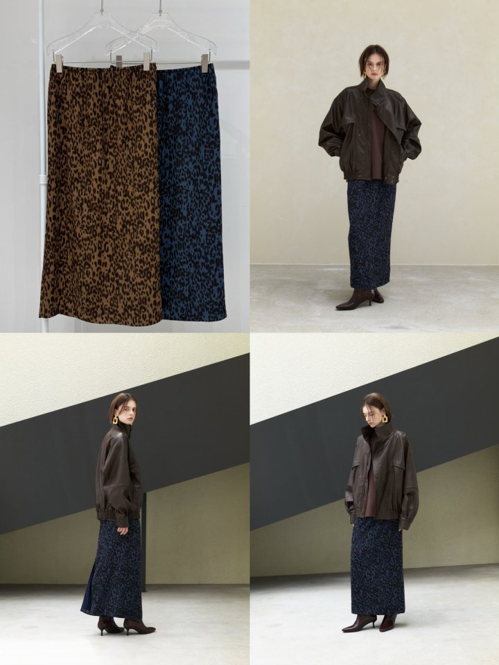 Neroli36 - Korean Women Fashion - #momslook - Leopard Skirt - 4