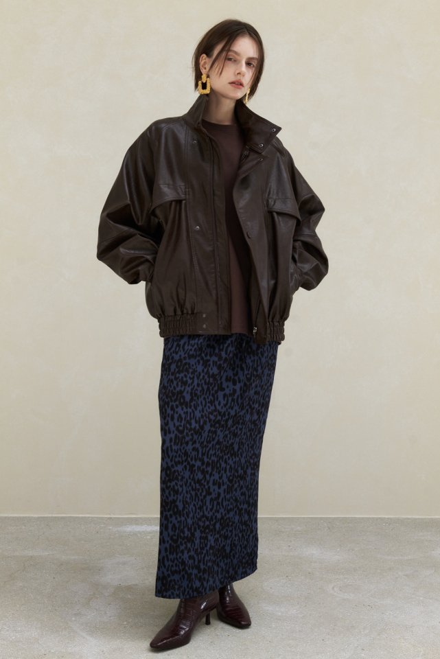 Neroli36 - Korean Women Fashion - #momslook - Leopard Skirt - 5