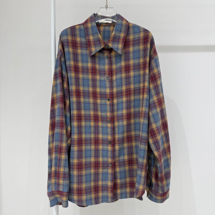 Neroli36 - Korean Women Fashion - #momslook - Season Box Check Shirt - 2