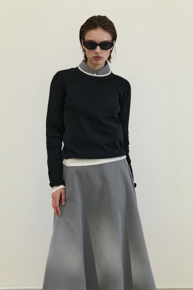 Neroli36 - Korean Women Fashion - #momslook - Double Round Knit Top - 9
