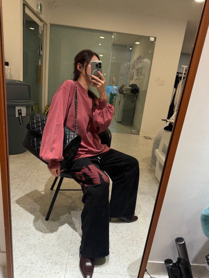 Neroli36 - Korean Women Fashion - #momslook - Bubble Pigment Tee - 6