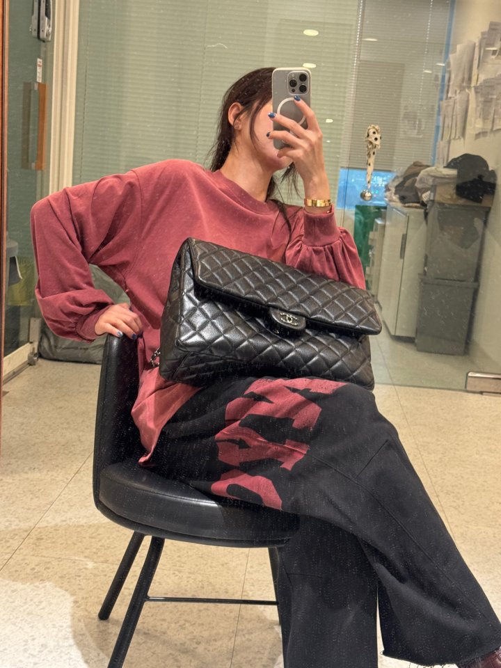 Neroli36 - Korean Women Fashion - #momslook - Bubble Pigment Tee - 8
