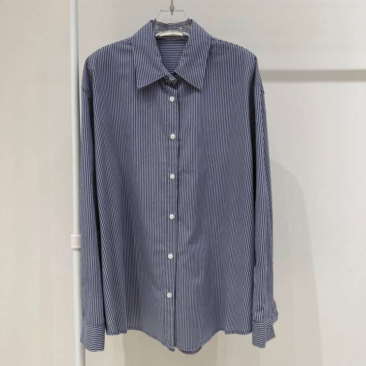 Neroli36 - Korean Women Fashion - #momslook - Trick Stripe Shirt - 2