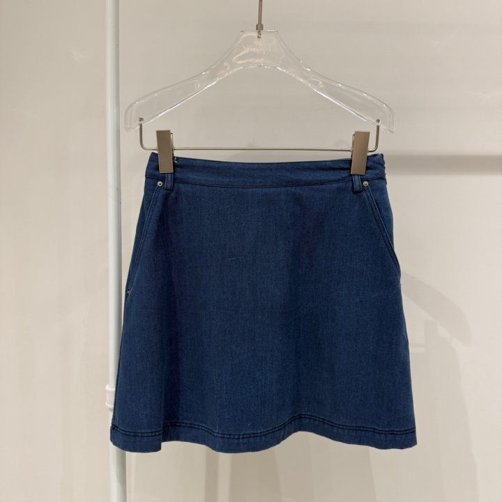 Neroli36 - Korean Women Fashion - #momslook - Wrap Denim Skirt