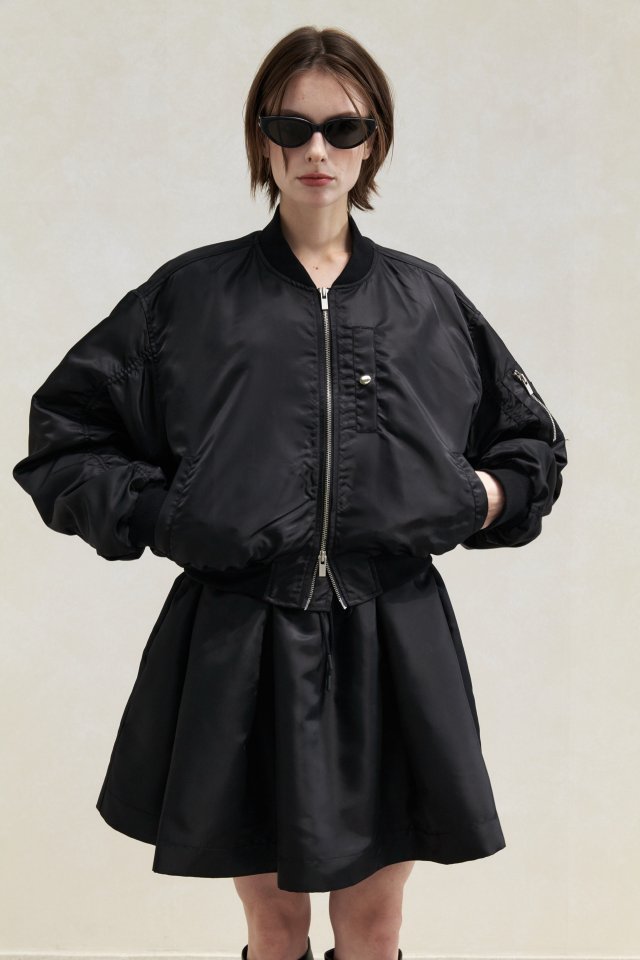 Neroli36 - Korean Women Fashion - #momslook - Crop Airforce Blouson - 7