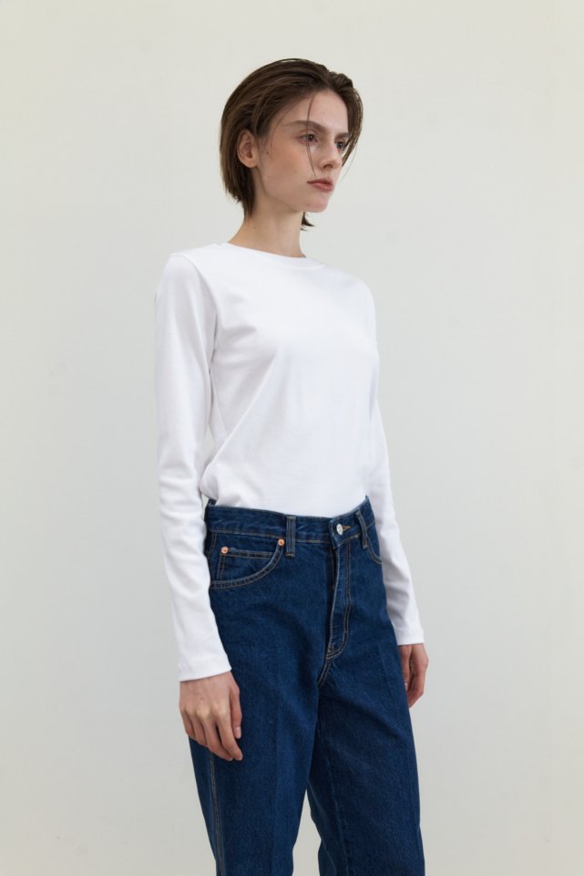 Neroli36 - Korean Women Fashion - #momslook - Dark Blue Denim Pants - 6