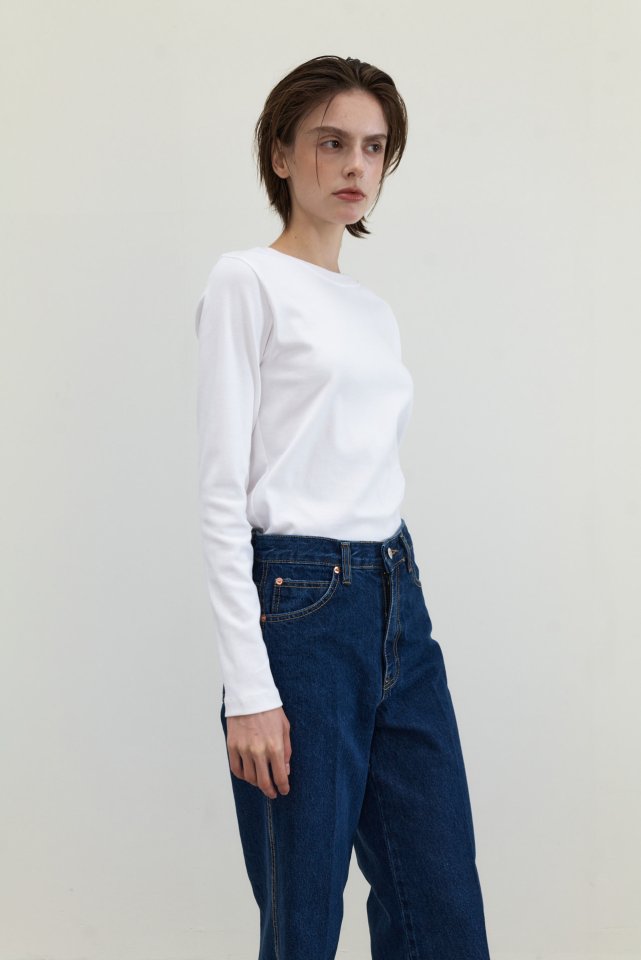 Neroli36 - Korean Women Fashion - #momslook - Dark Blue Denim Pants - 8