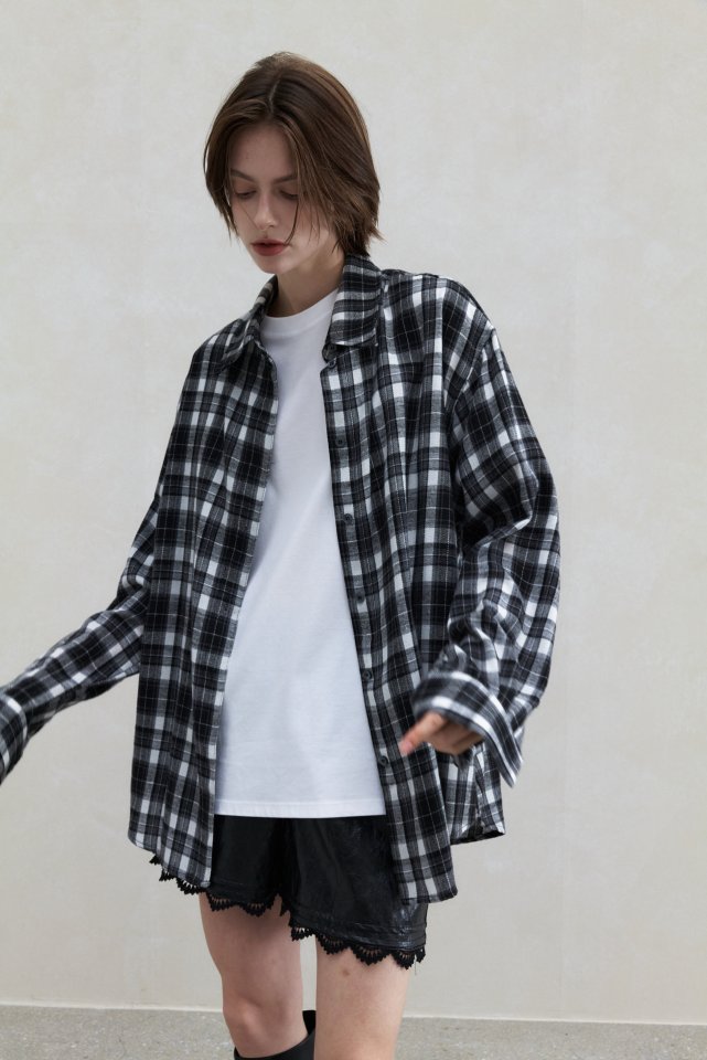 Neroli36 - Korean Women Fashion - #restrostyle - Season Box Check Shirt - 8