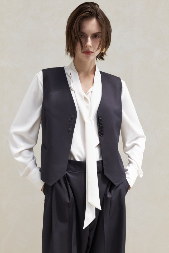 Neroli36 - Korean Women Fashion - #womensfashion - Lauren Buckle Vest - 6
