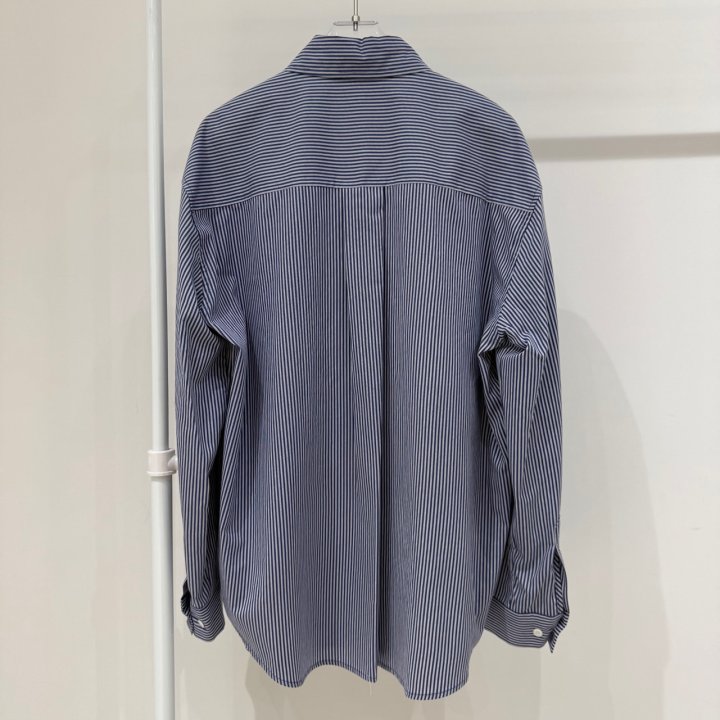 Neroli36 - Korean Women Fashion - #womensfashion - Trick Stripe Shirt - 3