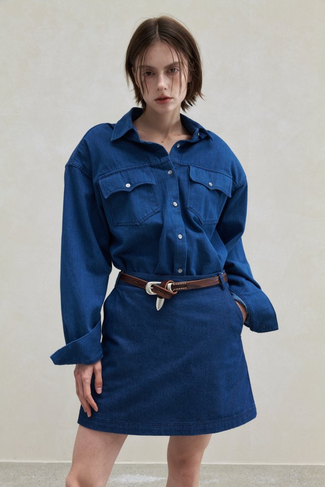 Neroli36 - Korean Women Fashion - #womensfashion - Wrap Denim Skirt - 10