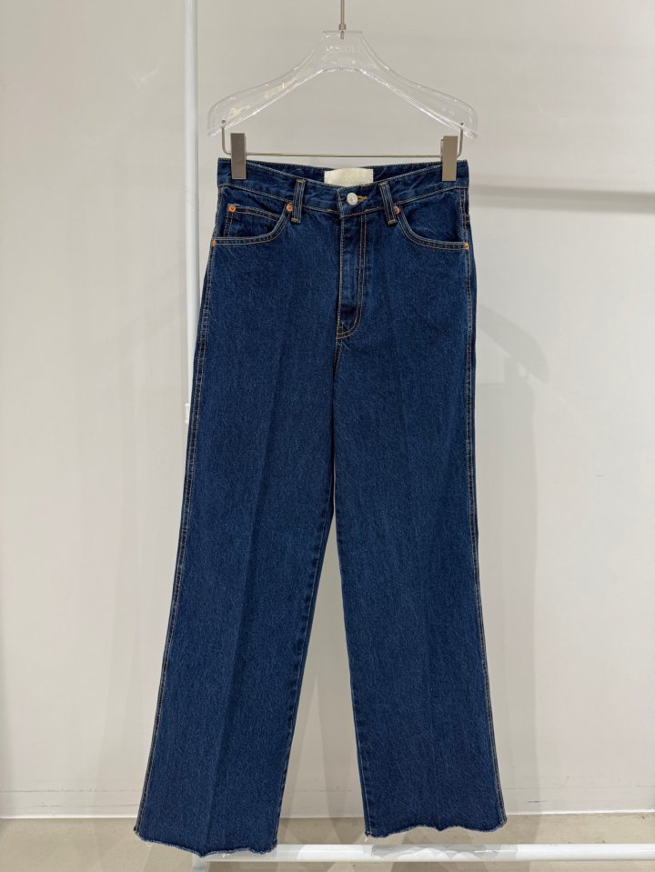 Neroli36 - Korean Women Fashion - #womensfashion - Dark Blue Denim Pants