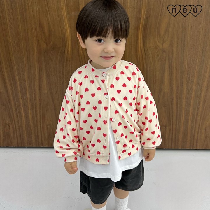Neu - Korean Baby Fashion - #babyfashion - Heart Boom Cardigan - 10
