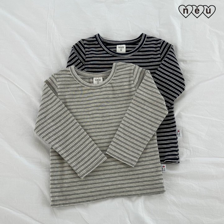 Neu - Korean Baby Fashion - #babyfever - Striped Tee