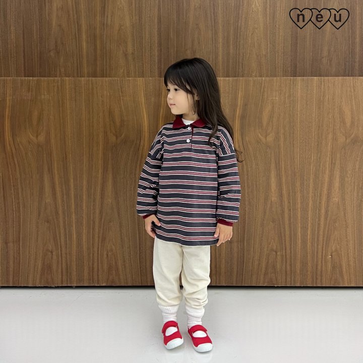 Neu - Korean Baby Fashion - #babyfever - Multi Rugby Tee - 8
