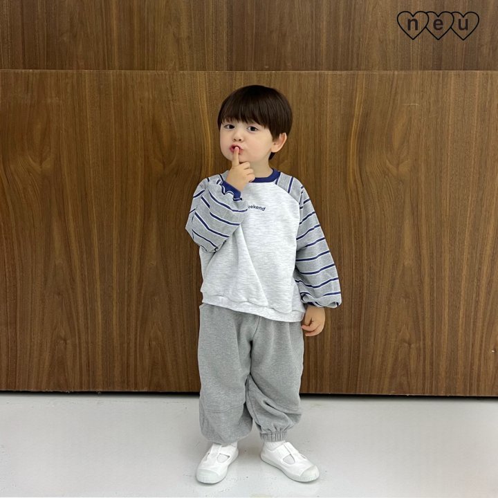 Neu - Korean Baby Fashion - #babyfever - Horizontal Jogger Pants - 7
