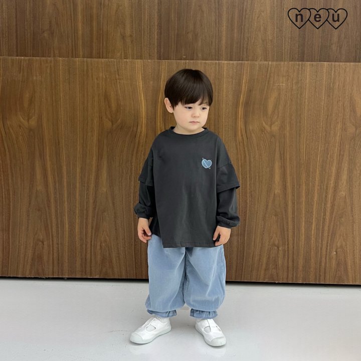 Neu - Korean Baby Fashion - #babygirlfashion - Heart Layered Tee - 7