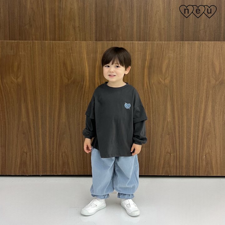 Neu - Korean Baby Fashion - #babylifestyle - Heart Layered Tee - 8