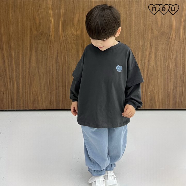 Neu - Korean Baby Fashion - #babyoninstagram - Heart Layered Tee - 9