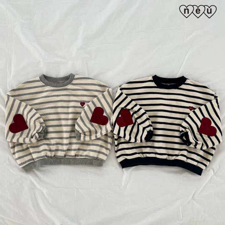 Neu - Korean Baby Fashion - #babyootd - Heart Bread Sweatshirt