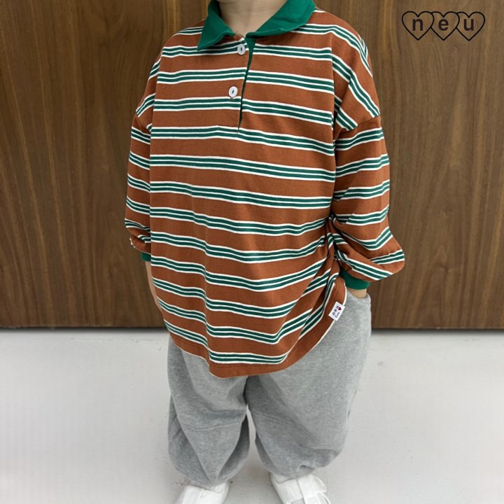 Neu - Korean Baby Fashion - #babyootd - Multi Rugby Tee - 12