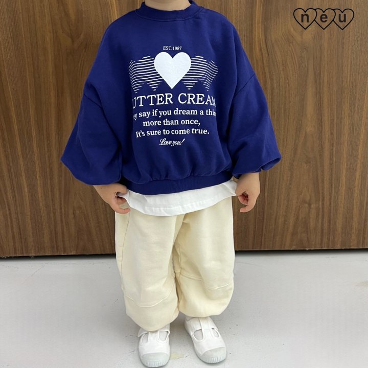 Neu - Korean Baby Fashion - #babyoutfit - Butter Cream Sweatshirt - 8