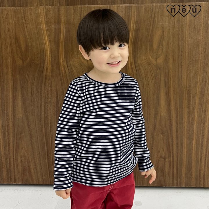 Neu - Korean Baby Fashion - #babywear - Striped Tee - 8
