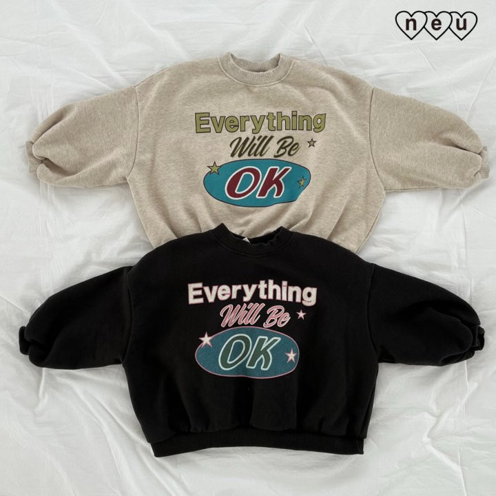 Neu - Korean Baby Fashion - #onlinebabyboutique - OK Sweatshirt