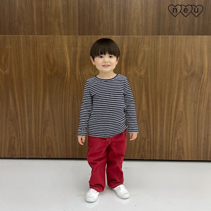Neu - Korean Baby Fashion - #onlinebabyboutique - Striped Tee - 9