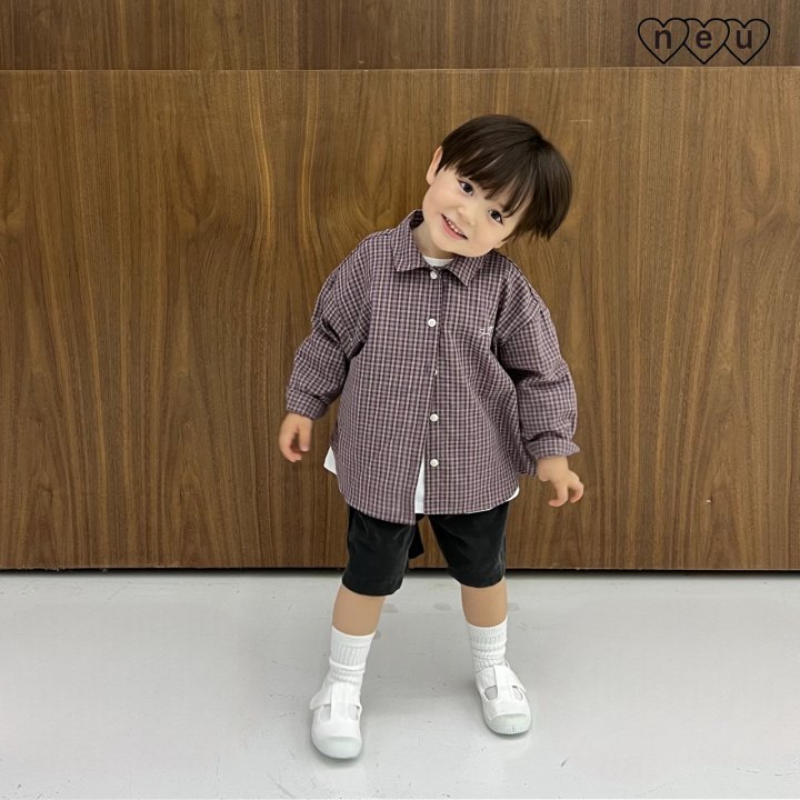 Neu - Korean Baby Fashion - #onlinebabyboutique - Check Shirt - 8