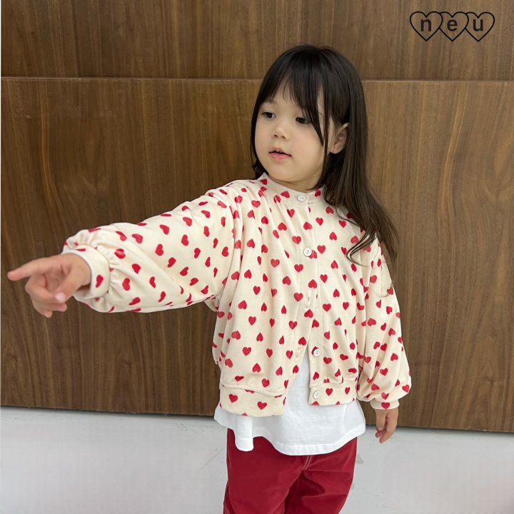 Neu - Korean Baby Fashion - #babywear - Heart Boom Cardigan - 4