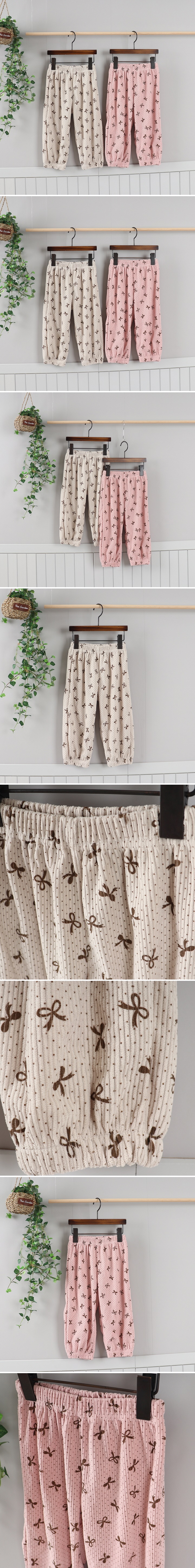 New Pierrot - Korean Children Fashion - #magicofchildhood - Ribbed Ribbon Pants