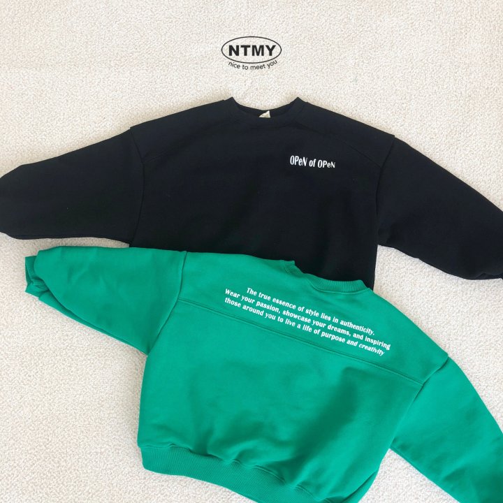 Nice To Meet You - Korean Children Fashion - #Kfashion4kids - Open-Cut Sweatshirt - 3