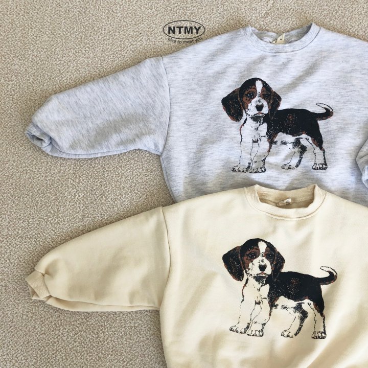 Nice To Meet You - Korean Children Fashion - #stylishchildhood - Beagle Sweatshirt - 4