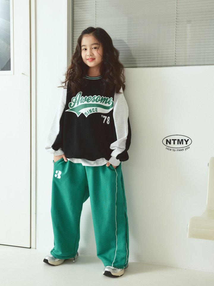 Nice To Meet You - Korean Children Fashion - #childofig - Awesome Color Block Sweatshirt - 10
