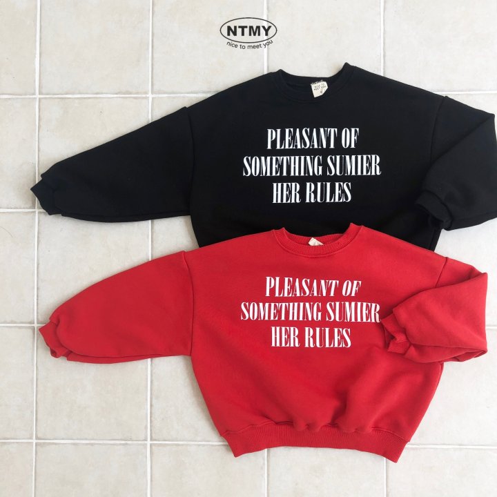 Nice To Meet You - Korean Children Fashion - #childofig - Something Sweatshirt - 8