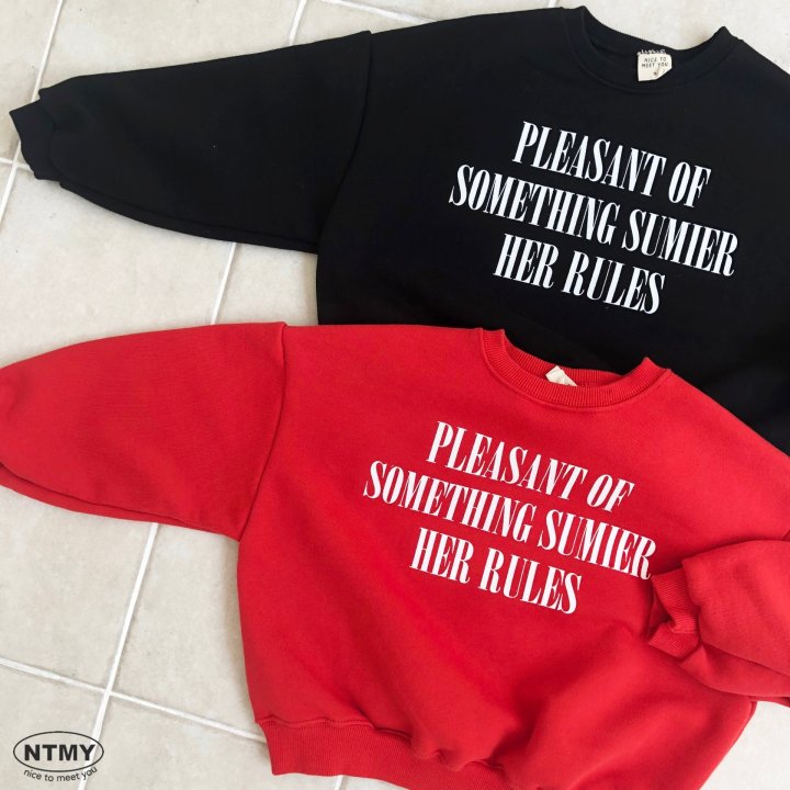 Nice To Meet You - Korean Children Fashion - #childofig - Something Sweatshirt - 9