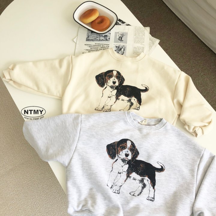 Nice To Meet You - Korean Children Fashion - #childrensboutique - Beagle Sweatshirt - 5
