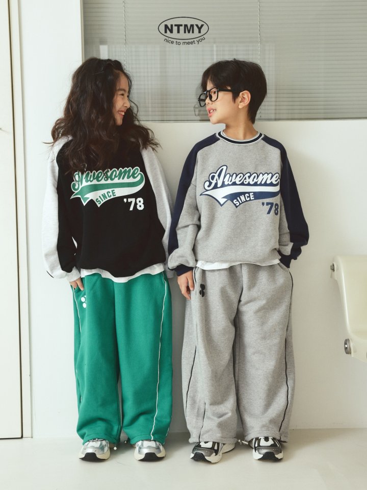 Nice To Meet You - Korean Children Fashion - #childrensboutique - Awesome Color Block Sweatshirt - 12