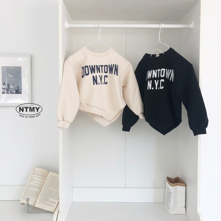 Nice To Meet You - Korean Children Fashion - #childrensboutique - Diagonal Sweatshirt - 2