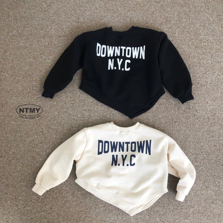 Nice To Meet You - Korean Children Fashion - #designkidswear - Diagonal Sweatshirt - 3
