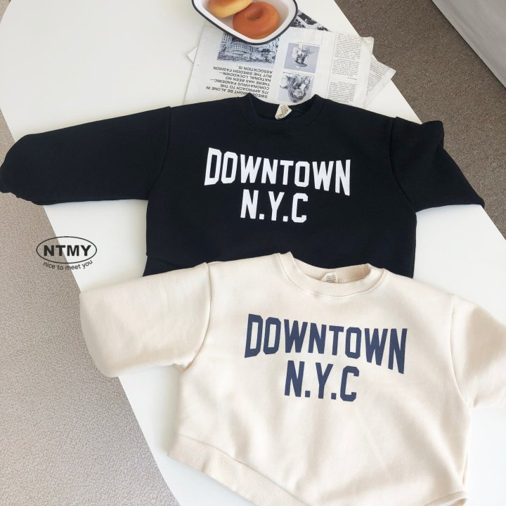 Nice To Meet You - Korean Children Fashion - #designkidswear - Diagonal Sweatshirt - 4
