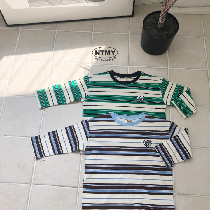 Nice To Meet You - Korean Children Fashion - #fashionkids - Ricky Stripe Tee - 7