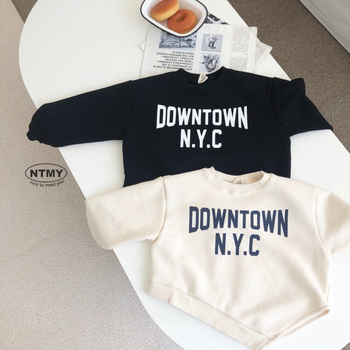 Nice To Meet You - Korean Children Fashion - #fashionkids - Diagonal Sweatshirt - 5