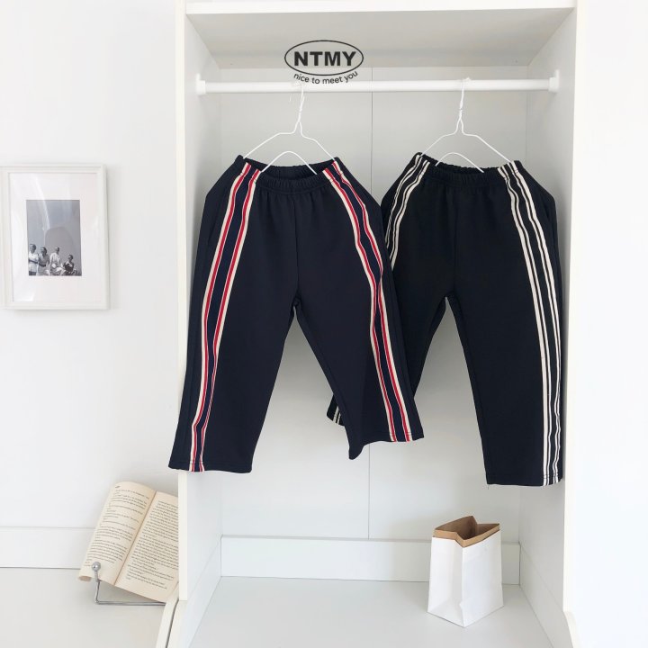 Nice To Meet You - Korean Children Fashion - #fashionkids - Monotrack Pants