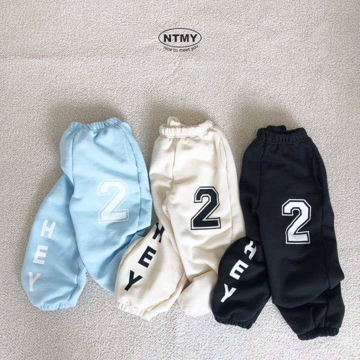 Nice To Meet You - Korean Children Fashion - #kidsshorts - 2 Hey Jogger Pants