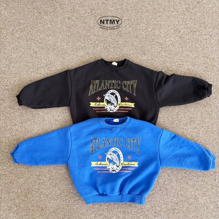 Nice To Meet You - Korean Children Fashion - #kidsshorts - Atlan Sweatshirt - 3