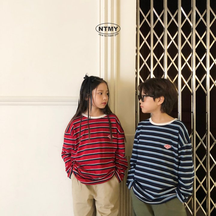 Nice To Meet You - Korean Children Fashion - #kidsshorts - Jelly Stripe Sweatshirt - 10